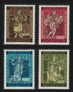 Portugal 500th Birth Anniversary of Gil Vicente poet and dramatist 4v 1965