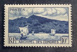 Comoro Islands 1950 Scott 30 MNH - 10c, Baie d'Anjouan