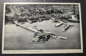 1940 Germany Occupied Channel Islands RPPC Bisect Postcard Cover Guernsey