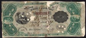 Tobacco Paid Revenue TF 91A 1872 Series 40 lbs