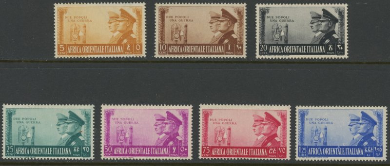 Italian East Africa 34-40 */(*) mint/unused no gum (34,37,39 small thins) (23...