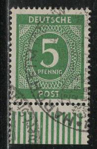 Germany AM Post Scott # 534, used, variation rotary print