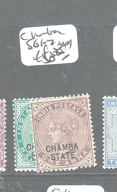 INDIA CHAMBA (P0604B) QV 1/2A, 1A  SG1-2  MOG