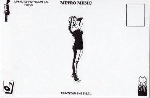 MARILYN MONROE POST CARD METRO MUSIC