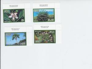 2012  Fiji - Endangered Flora (4) (Scott 1278-81) MNH