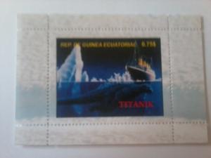 REP, GUINEA ECUATORIAL CINDERELLA SHEET TITANIC SHIPS