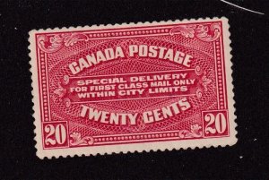 CANADA BOB # E2a VF-MNH 20cts SPECIAL DELIVERY CAT VALUE $900 ZZZ5878