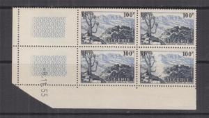 ALGERIA, 1955 Grand Kabylie, 100f., corner block of 4, mnh., lhm.