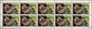 MINNESOTA  1983 STATE FISH STAMP BROWN TROUT by Edward Philpot FULL SHEET OF 10