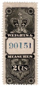 (I.B) Canada Revenue : Weights & Measures 2c 