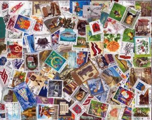 Latvia Stamp Collection - 150 Different Stamps,  Post 1991