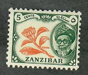 Zanzibar #249 Mint Hinged single