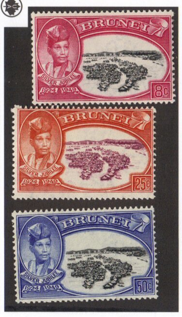 Brunei #76-78 MH complete