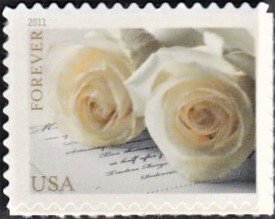 U.S.#4520 Wedding Roses 44c Single, MNH.