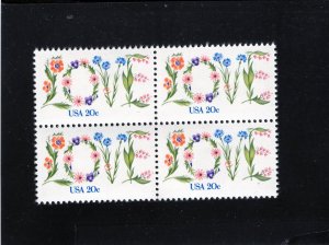 1951 LOVE, MNH blk/4