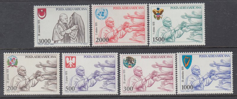 Vatican City C66-C72 MNH VF