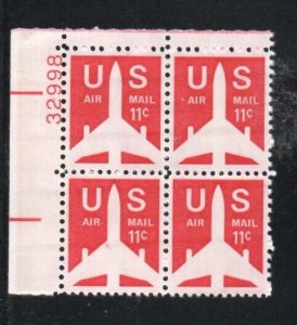 ALLYS US Plate Block Scott #C78 11c Jet Silhouette [4] MNH F/VF [STK]