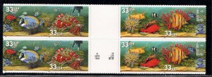 UNITED STATES SC# 3317-20 VERT. GUTTER BLK/8 VF/NH