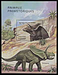 Guinea 1423, MNH, Dinosaurs souvenir sheet