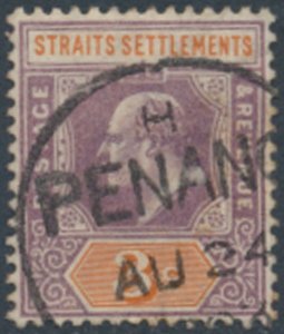 Straits Settlements  SC# 94 Used PENANG cancel  see details & scans