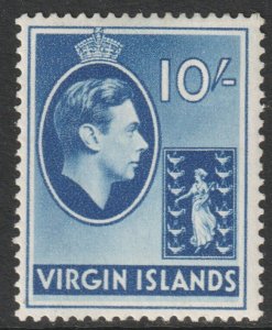 Virgin Islands BVI Scott 86 - SG120a, 1938 George VI 10/- MH*