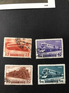 Russia 1411-1414 Used Trains