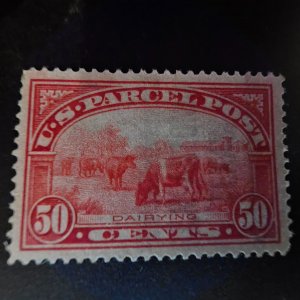 Q10 Parcel Post 50cent XF MINT never hinged spec. gum the rare one!! CSV 500.00