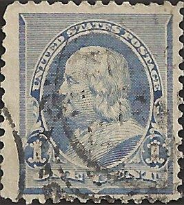 # 219 DULL BLUE USED BEN FRANKLIN SCV-0.75