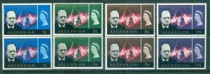 Ascension Is 1966 Churchill pairs MUH lot66149