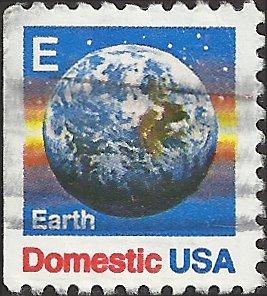 # 2282 USED E STAMP GLOBE