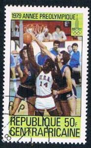 Central African Rep 403 Used Basketball Moscow 80 (BP0777)