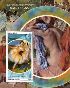 SIERRA LEONE - 2022 - Edgar Degas - Perf Souv Sheet #1 - Mint Never Hinged