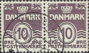 DENMARK -  #230 - Used - Pair - SCV-0.50
