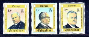 GIBRALTAR #390-392  1980  EUROPA    MINT  VF NH  O.G   b