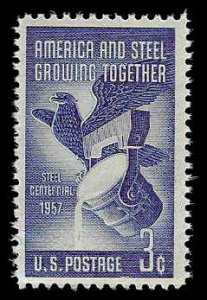 PCBstamps  US #1090 3c Steel Industry, MNH, (6)