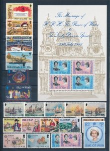 Isle of Man 1981 Complete Year Set MNH