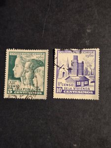 Chile #337-338        Used