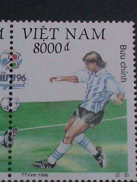 ​VIETNAM-1996 SC#2713- EURO'96 SOCCER CHAMPIONSHIPS.- MNH BLOCK  VERY FINE