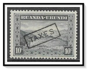 Ruanda-Urundi #38 (v) Mountain Scene Taxes MH