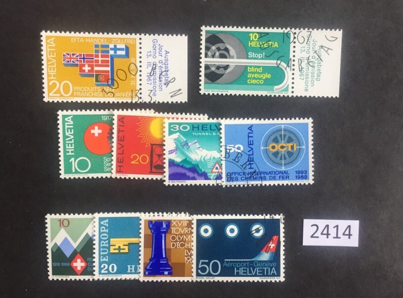 $1 World MNH Stamps (2414) Switzerland A selection of used stamps