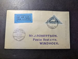 1931 Dutch SWA Airmail Internal First Flight Cover FFC Omaruru to Windhoek