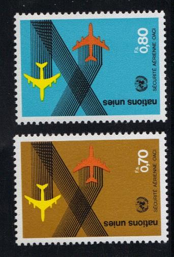 United Nations Geneva  #77-78  MNH  1978   civil aviation