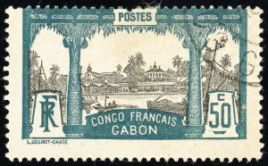 Gabon Stamps # 44 Used AVR Scott Value $75.00