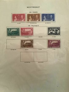 Montserrat 1937-38 stamps pages R27533