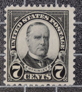 Scott 639 7 Cents McKinley OG MH Nice Stamp SCV - $2.00