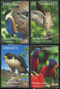 Vanuatu #738-741 Birds Ornithology Nature Postage Stamps Topical 1999 MLH