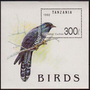 TANZANIA 1992 - Scott# 985 S/S Birds NH