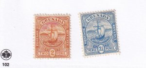 GRENADA 68-71 VF-MINT AND USED SELECTION CAT VALUE $46