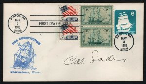 #U609 6c Old Ironsides, RIPS FDC-Signed by Stamp Designer [6] **ANY 5=FREE SHIP*