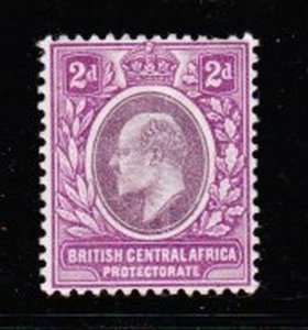 Album Treasures British Central Africa Scott # 61  2p Edward VII Mint Hinged